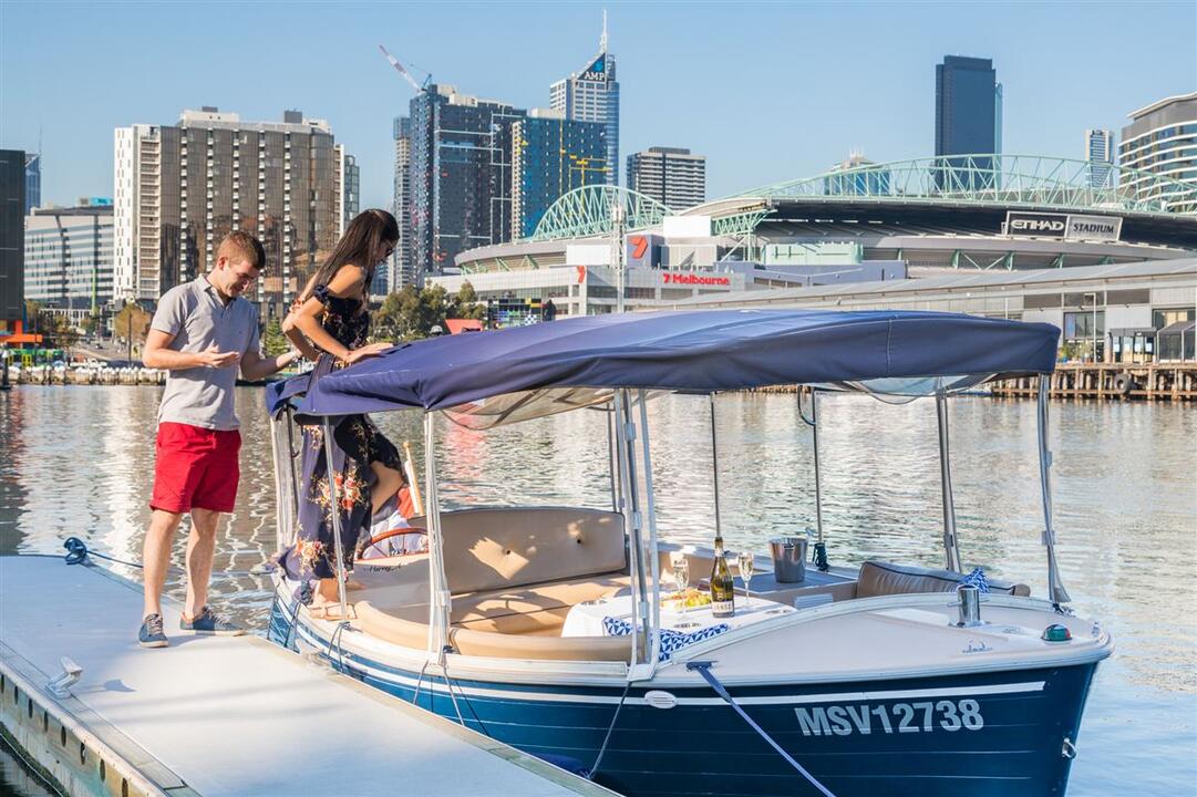 2-Hour Luxury Self-Drive Boat Hire for up to 10 Docklands VIC