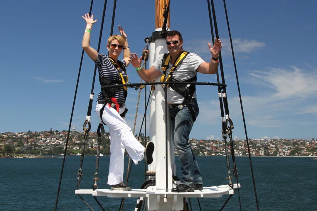 Tall Ship Laser Clay Shooting with Mast Climb - Gift Voucher or Instant Booking - Sydney NSW