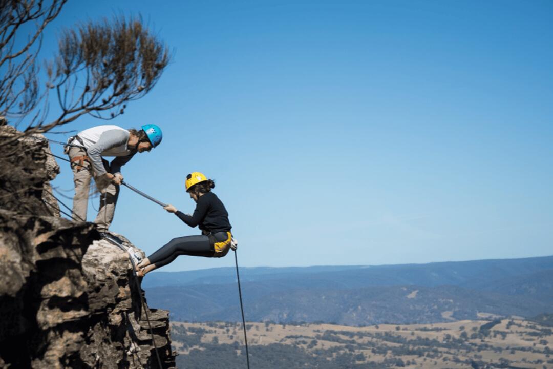 Abseiling Mini Jump For Two - Gift Voucher or Instant Booking - Katoomba NSW