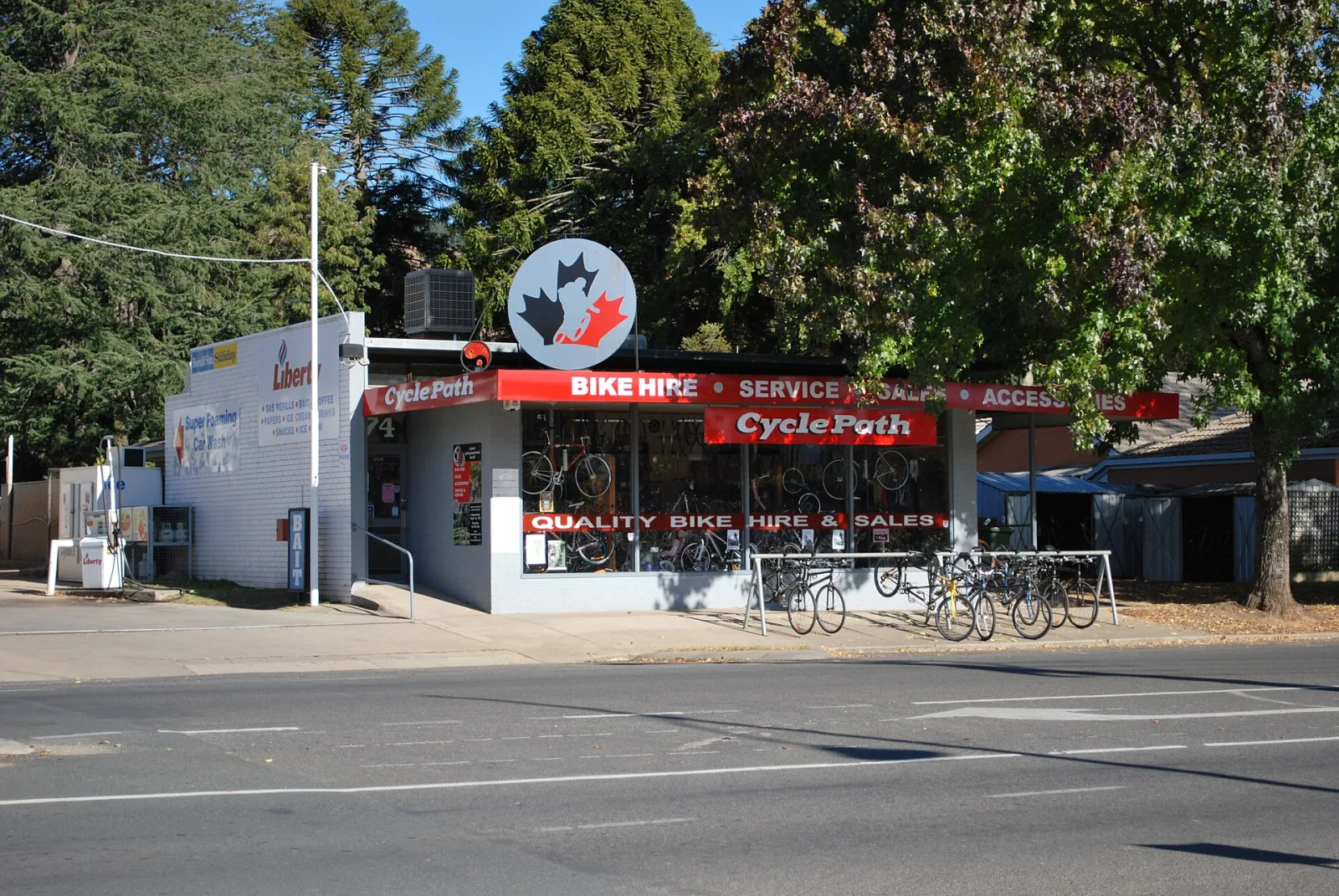 Cycle shop in Bright, Victoria